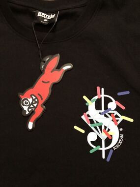 ICECREAM Dollar and Cents SS Tee 411-2204 Black 2021 BBC Brand New Size XL